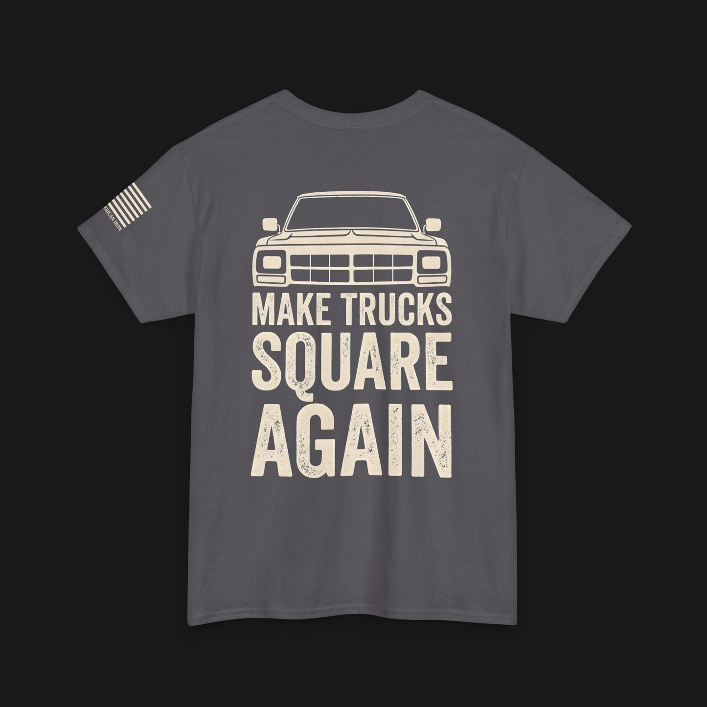 "MAKE TRUCKS SQUARE AGAIN" Heavy Cotton Tee - Dodge