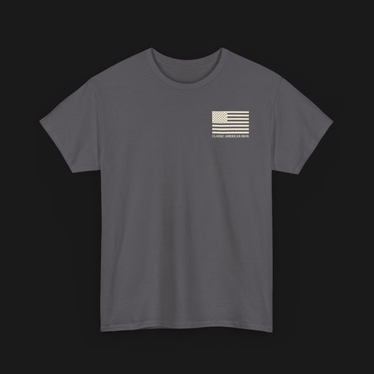 "LEAD IN THE GAS, IRON IN THE BLOCK" Heavy Cotton Tee