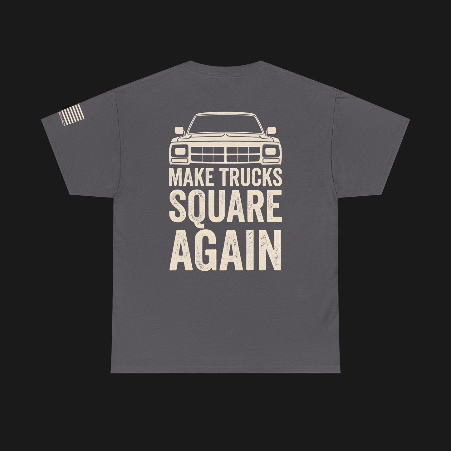 "MAKE TRUCKS SQUARE AGAIN" Heavy Cotton Tee - Dodge
