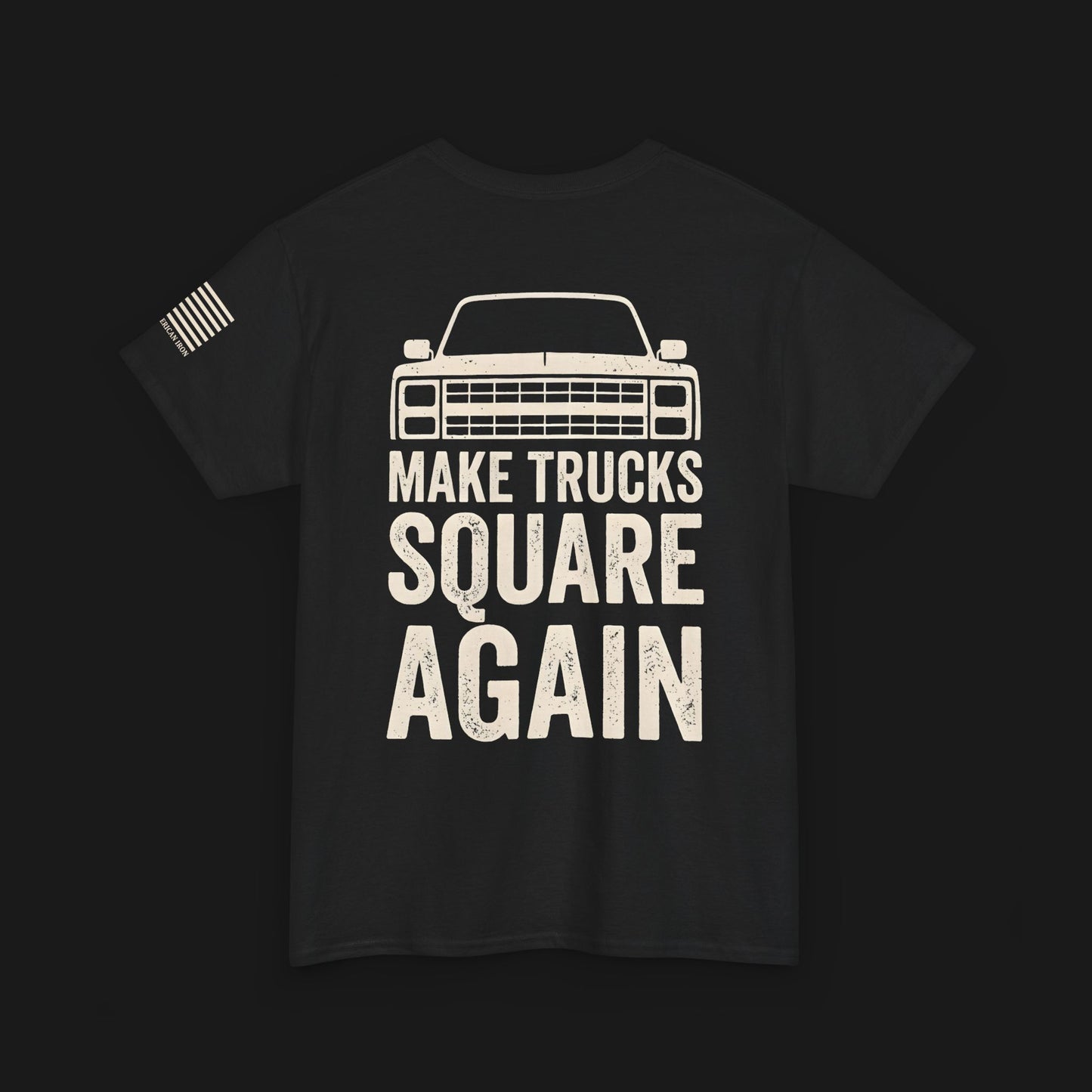 "MAKE TRUCKS SQUARE AGAIN" Heavy Cotton Tee - Chevrolet