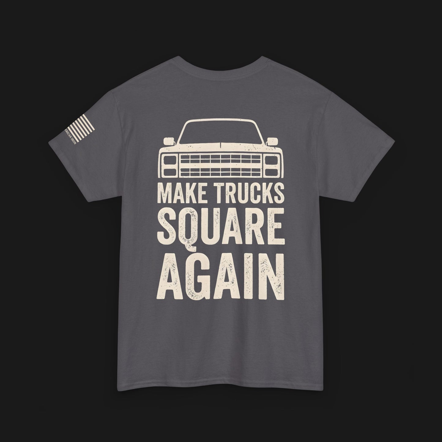 "MAKE TRUCKS SQUARE AGAIN" Heavy Cotton Tee - Chevrolet