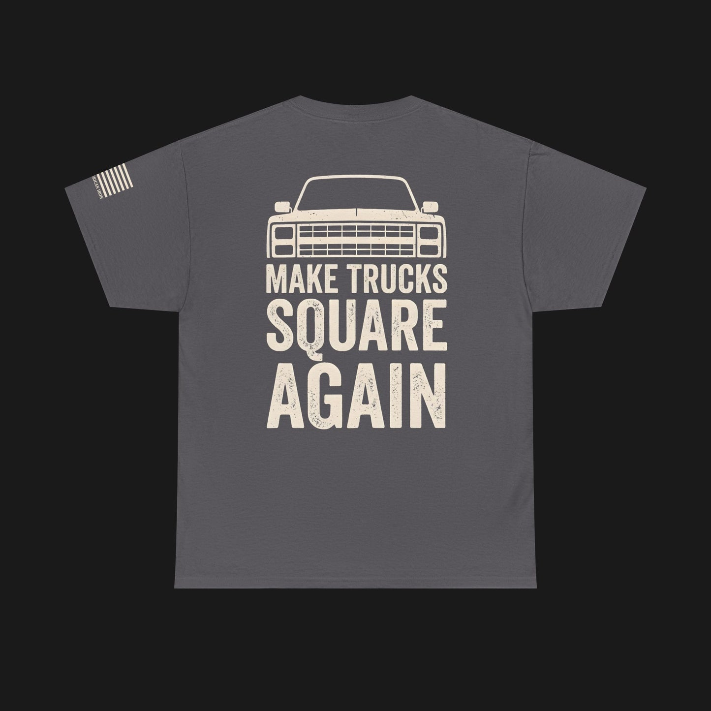 "MAKE TRUCKS SQUARE AGAIN" Heavy Cotton Tee - Chevrolet