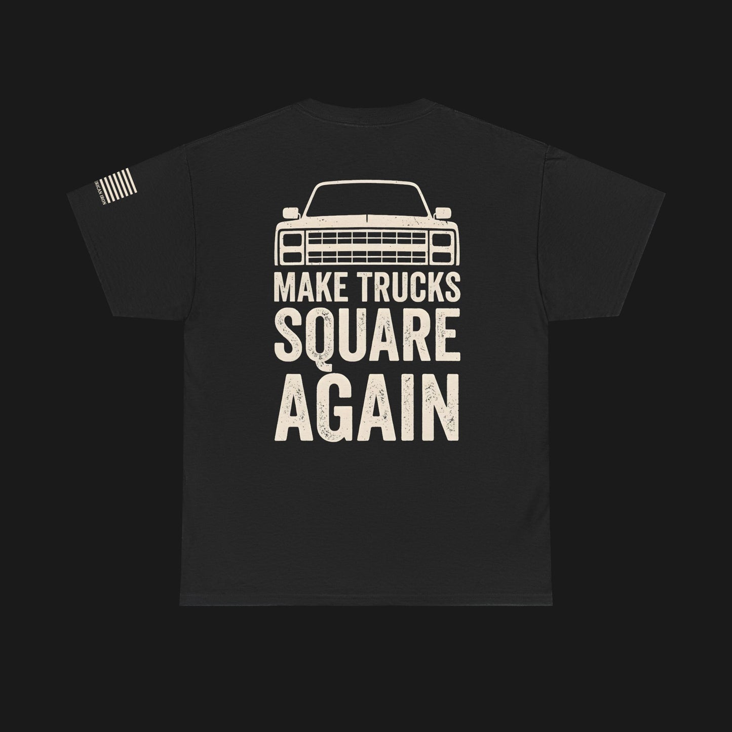 "MAKE TRUCKS SQUARE AGAIN" Heavy Cotton Tee - Chevrolet